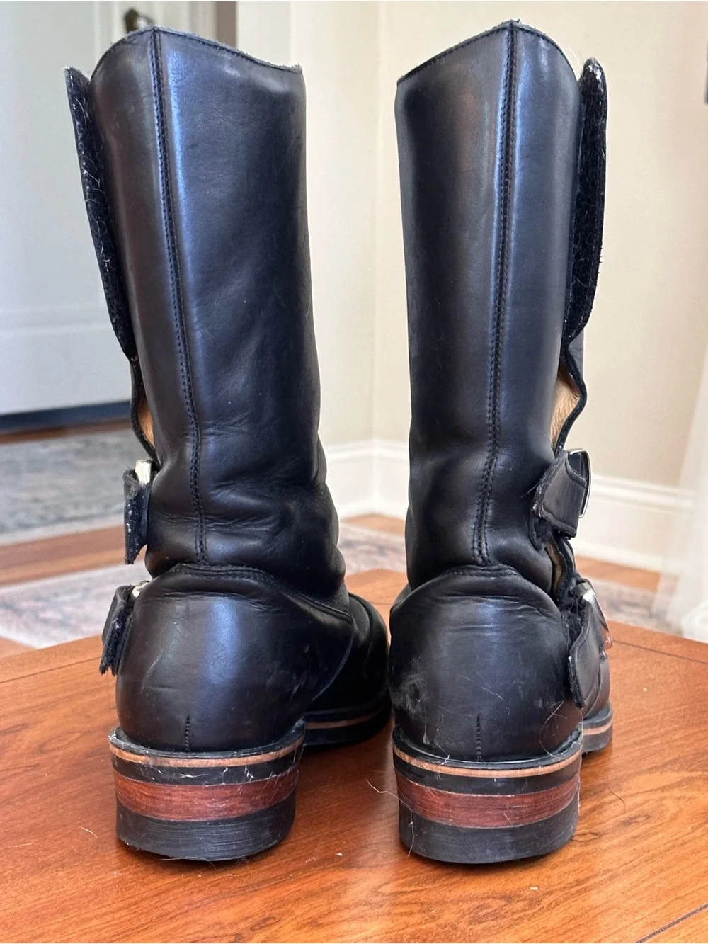 Chippewa 27862 Rally Engineer Boots Men’s 9.5D Made in USA Black Leather